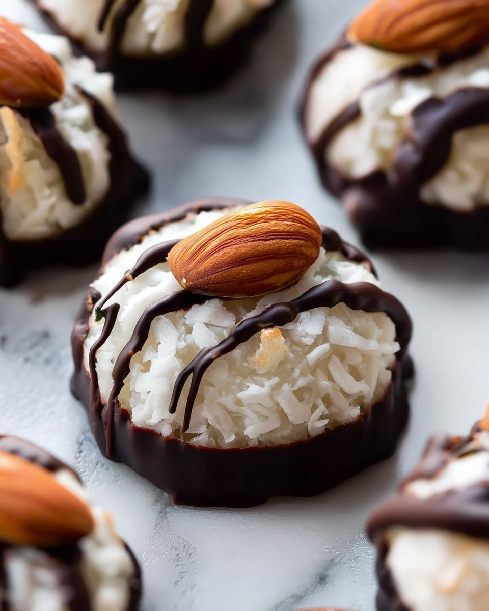 Coconut Macaroons with Optional Chocolate Dip Recipe