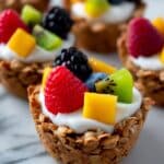 Baked Oatmeal Cups with Yogurt and Fresh Fruit Recipe