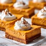 Easy Protein-Packed Pumpkin Cheesecake Bars with Gluten-Free Graham Cracker Crust Recipe