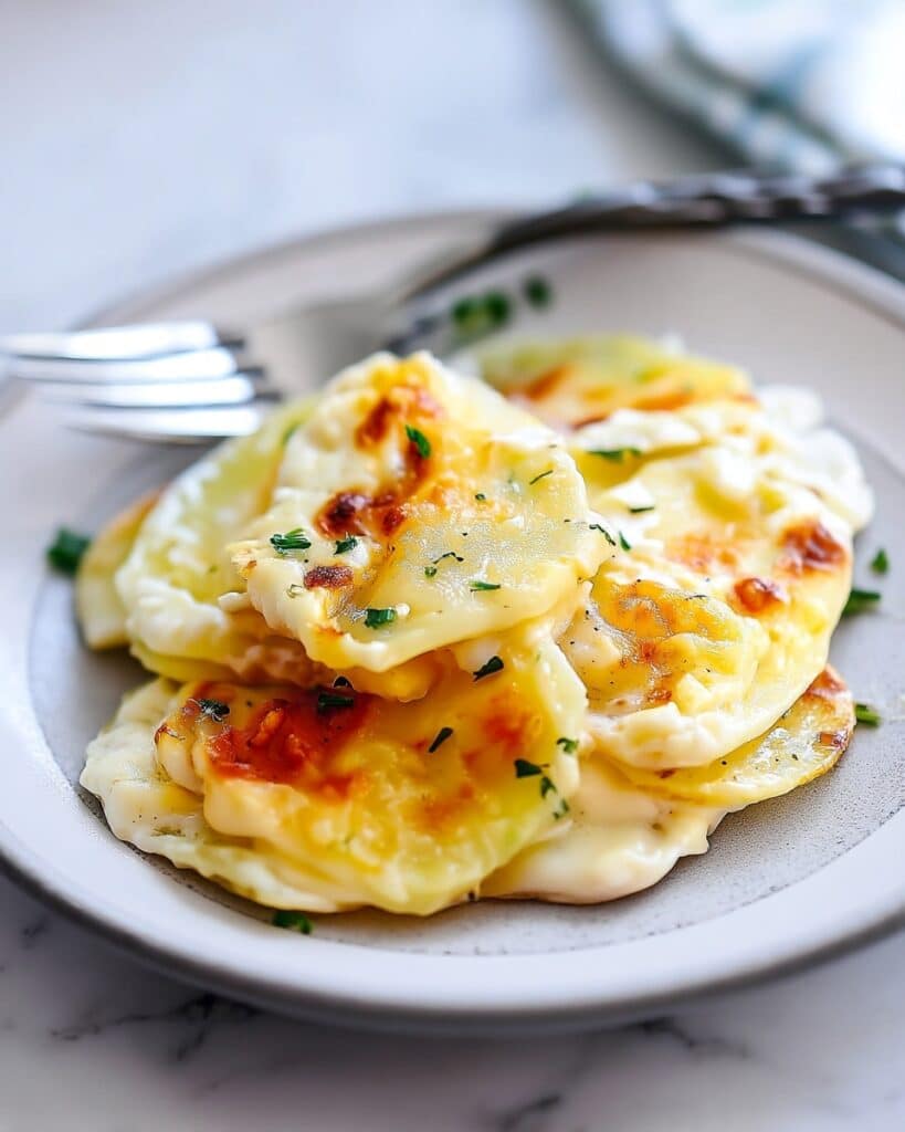 Garlic Parmesan Scalloped Potatoes Recipe