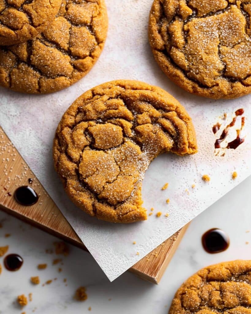 Chewy Pumpkin Spice Molasses Cookies Recipe