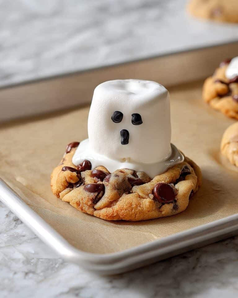 Spooky Ghost Chocolate Chip Cookies Recipe