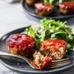 Mini Meatloaf in Muffin Tins with Savory Meatloaf Sauce Recipe