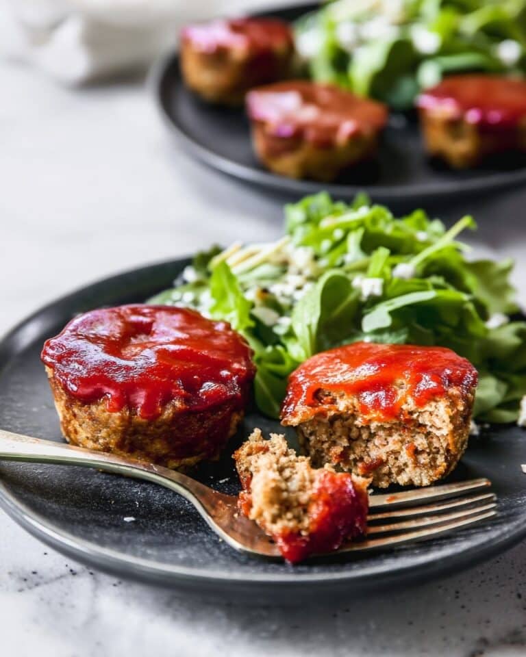 Mini Meatloaf in Muffin Tins with Savory Meatloaf Sauce Recipe