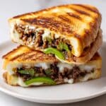 Ground Philly Cheesesteak Grilled Cheese Recipe