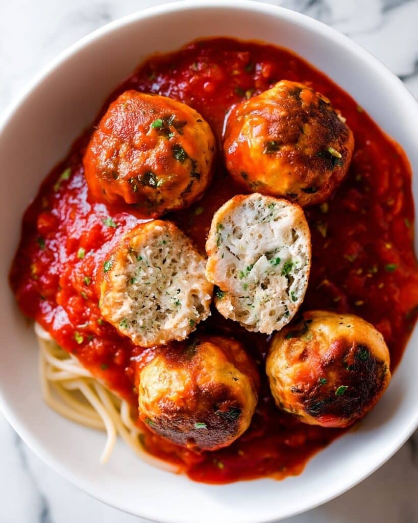 Sweet-Tangy Baked Turkey Meatballs with Brown Sugar Glaze Recipe