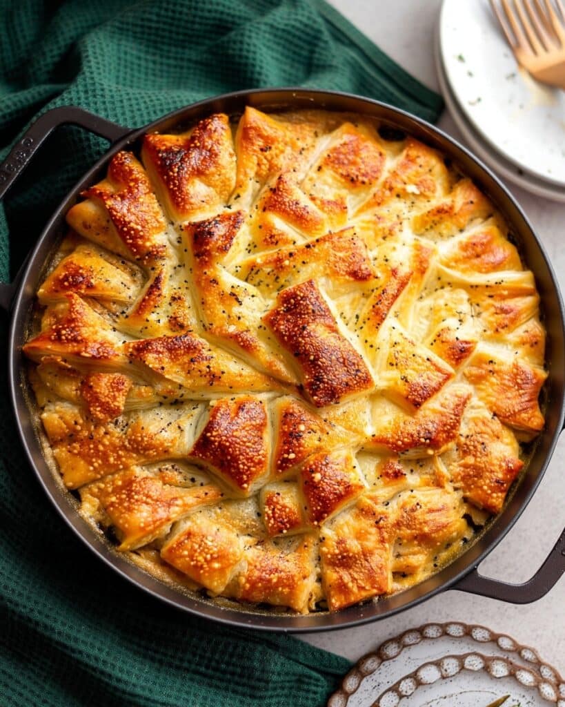 Cozy Chicken Pot Pie with Flaky, Buttery Puff Pastry Recipe