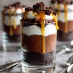 Chocolate Lovers Triple Layer Coffee Caramel Chocolate Mousse Cakes Recipe