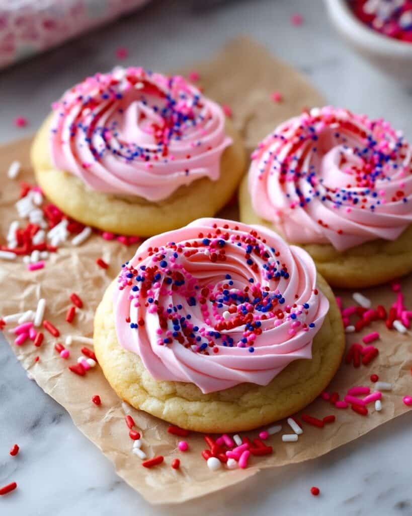 Soft-Baked Frosted Almond Sugar Cookies Recipe