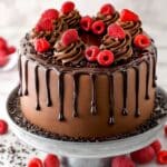 Chocolate Raspberry Layer Cake Recipe