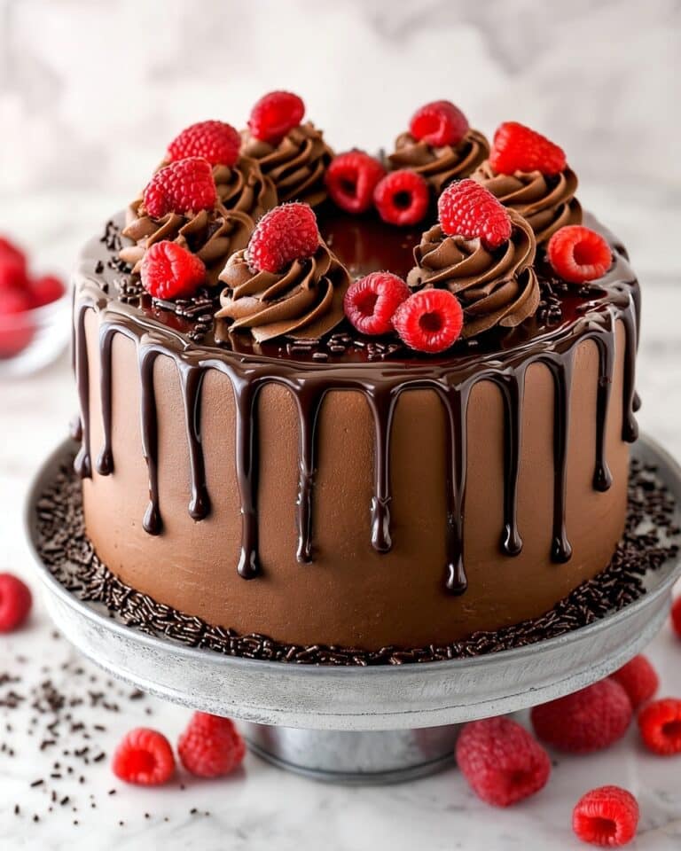Chocolate Raspberry Layer Cake Recipe