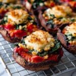 Stuffed Portobello Mushrooms with Crispy Goat Cheese Recipe