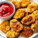 Crispy Baked Chicken Nuggets with Cauliflower Rice Recipe