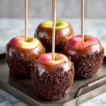 Cookie-Coated Caramel Apples Recipe