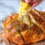 Cheese and Garlic Crack Bread (Pull Apart Bread) Recipe