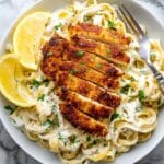 Lemon Chicken Pasta with Lemon Alfredo Sauce Recipe