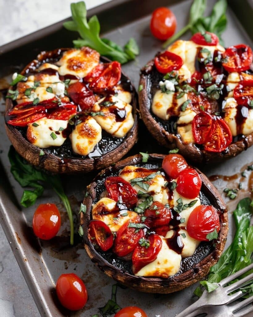 Caprese Stuffed Portobello Mushrooms Recipe