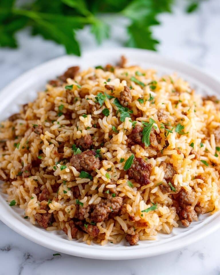 Ground Beef and French Onion Rice Bake Recipe
