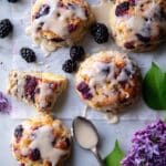 Blackberry Lavender White Chocolate Scones Recipe