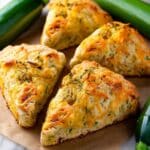 Zucchini Cheddar Scones Recipe