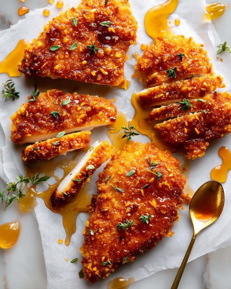 Baked Crunchy Hot Honey Chicken Recipe