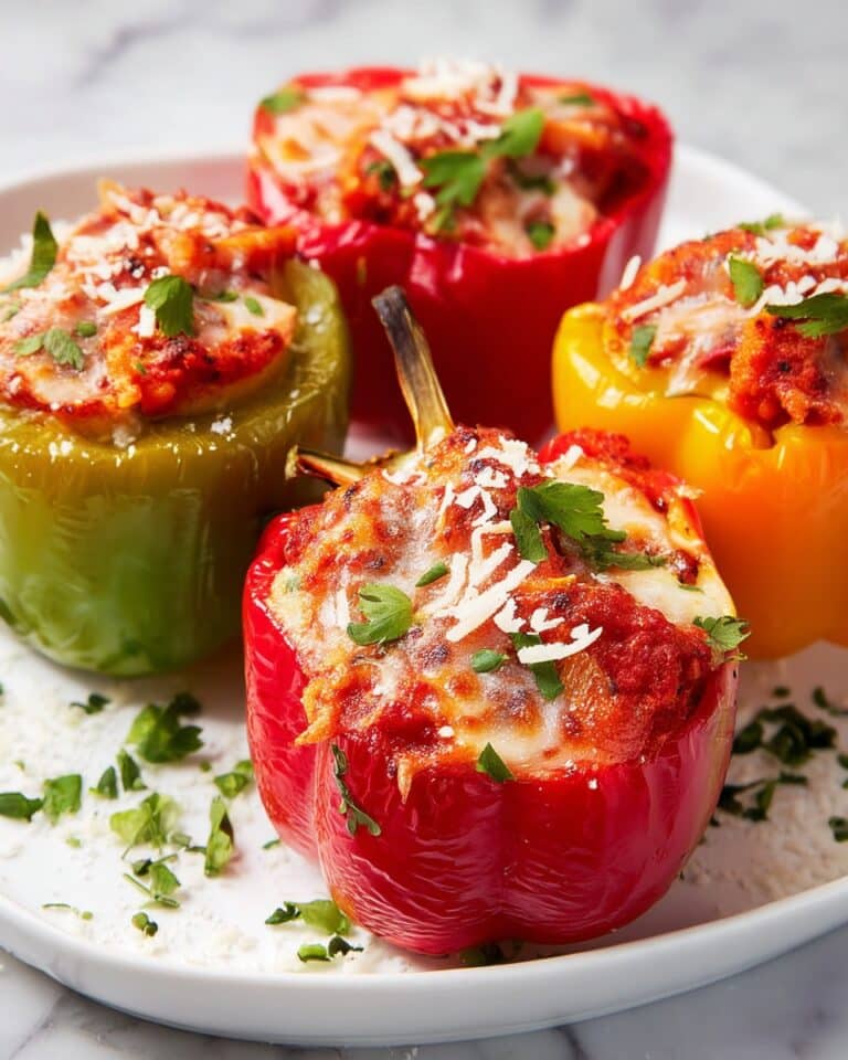 Chicken Parm Stuffed Peppers Recipe