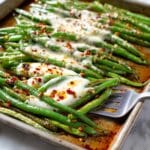 Cheesy Roasted Green Beans Recipe