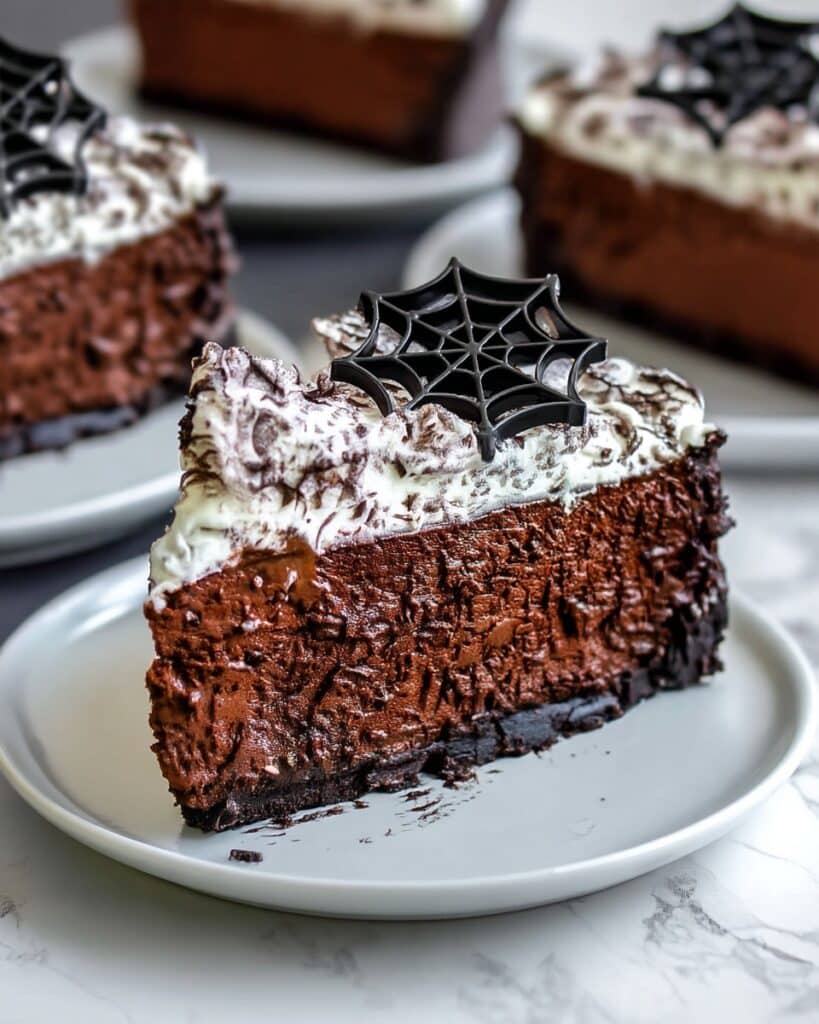 Spooky Black Cocoa Cheesecake Recipe