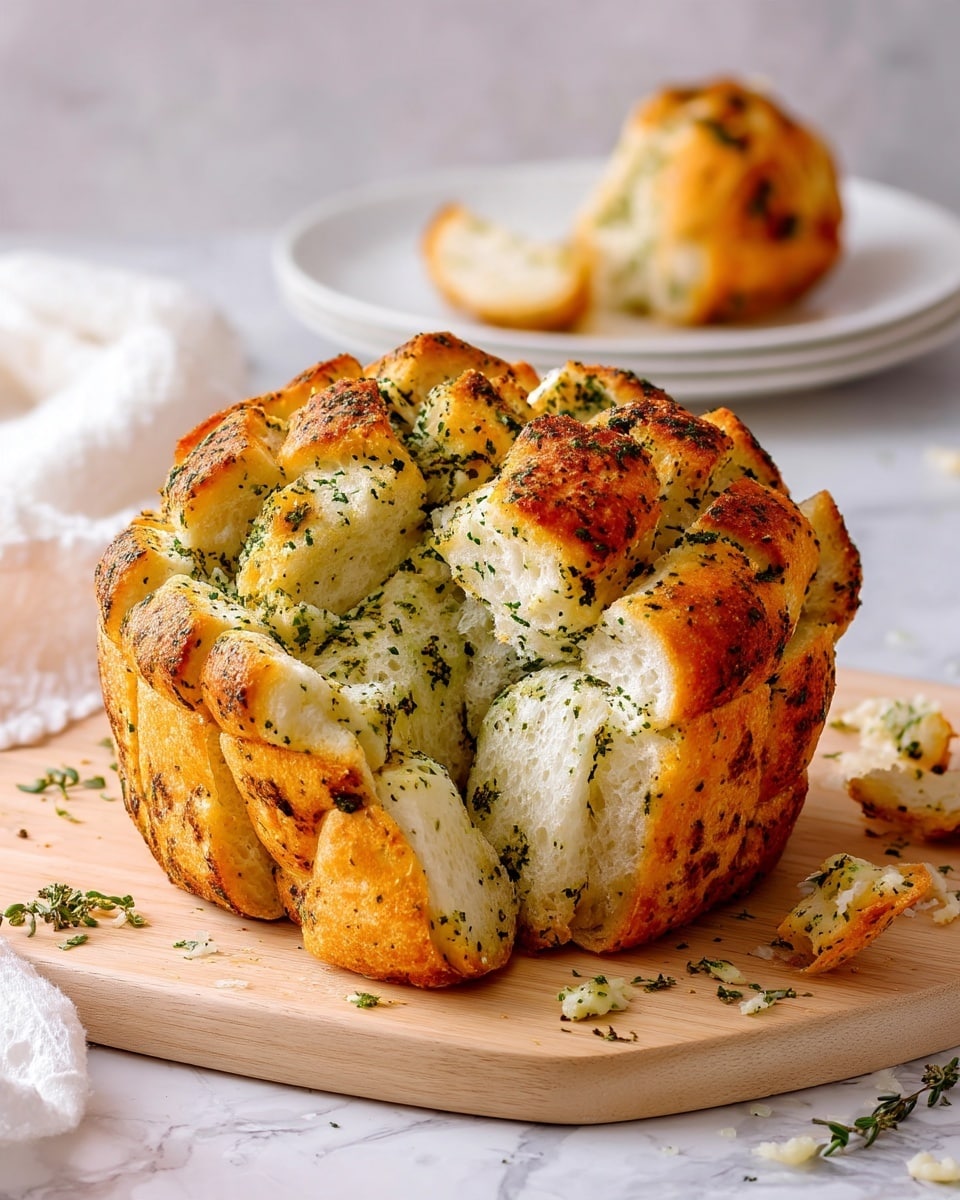 Pull-Apart Garlic Bread Recipe