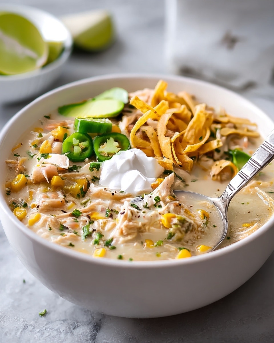 Creamy Slow Cooker White Chicken Chili Recipe