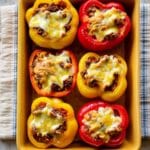 Stuffed Peppers with Beef, Rice, and Cheese Recipe