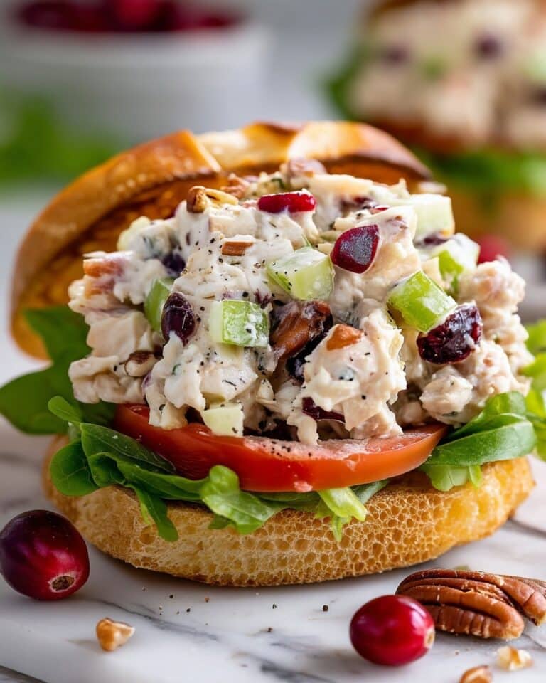 Turkey Salad with Cranberries, Apples, and Pecans Recipe