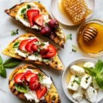 Marinated Goat Cheese and Strawberry Crostini Recipe