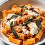 Chili Crisp Pumpkin Rigatoni with Crispy Sage Recipe