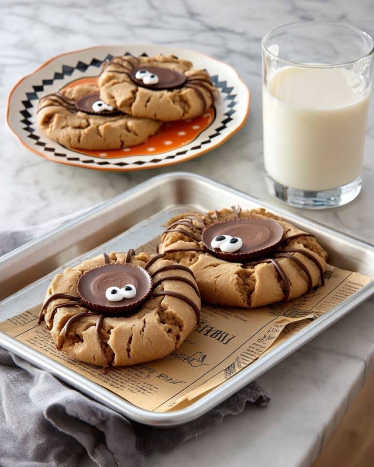 Peanut Butter Cup Spider Cookies Recipe
