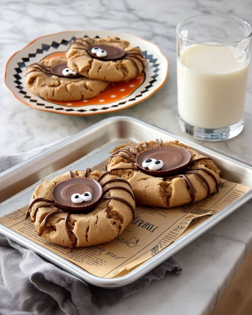 Peanut Butter Cup Spider Cookies Recipe