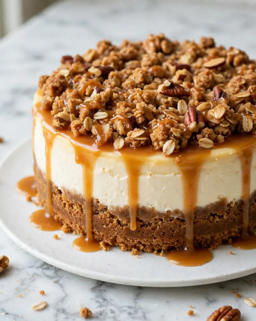Apple Crisp Cheesecake Recipe
