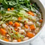 Hearty Cabbage Soup with White Beans and Fire-Roasted Tomatoes Recipe
