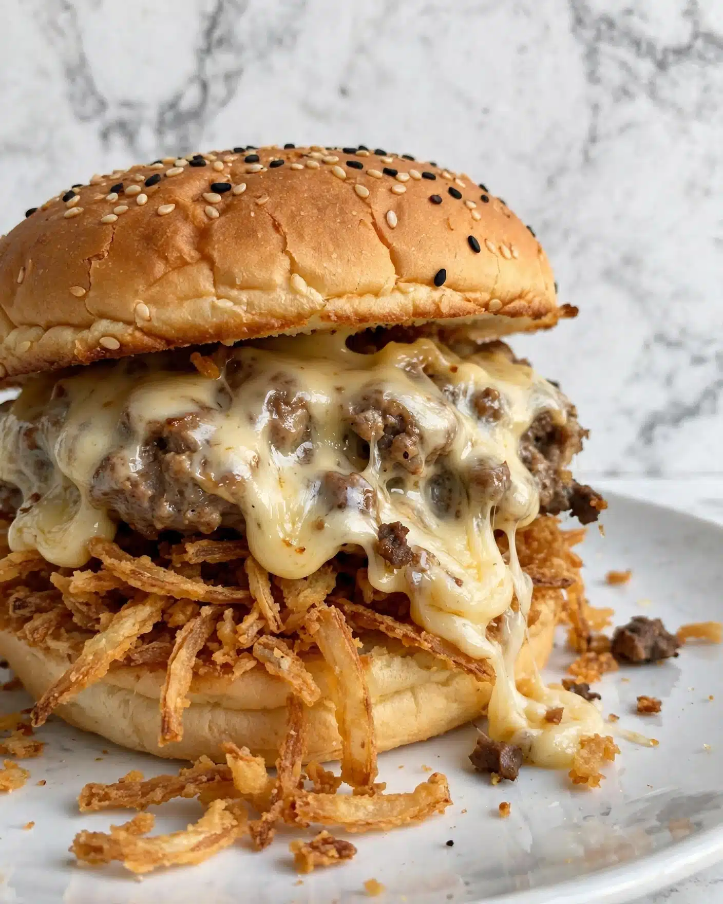 French Onion Sloppy Joe Sliders Recipe
