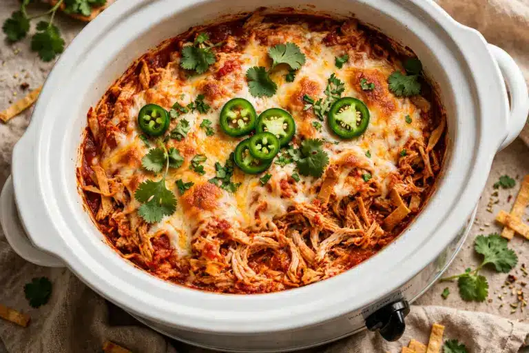 Chicken Enchiladas {Slow Cooker Recipe} Recipe