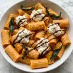 Chili Crisp Pumpkin Rigatoni with Crispy Sage Recipe
