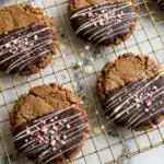 Triple Chocolate Candy Cane Cookies Recipe