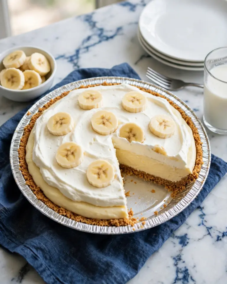 Banana Cream Pie with Pudding Recipe